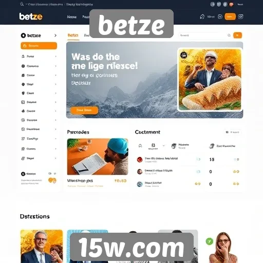 Análise da interface do usuário do site Betze